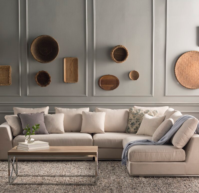 Moore 120.5″ Wide Reversible Modular Sectional