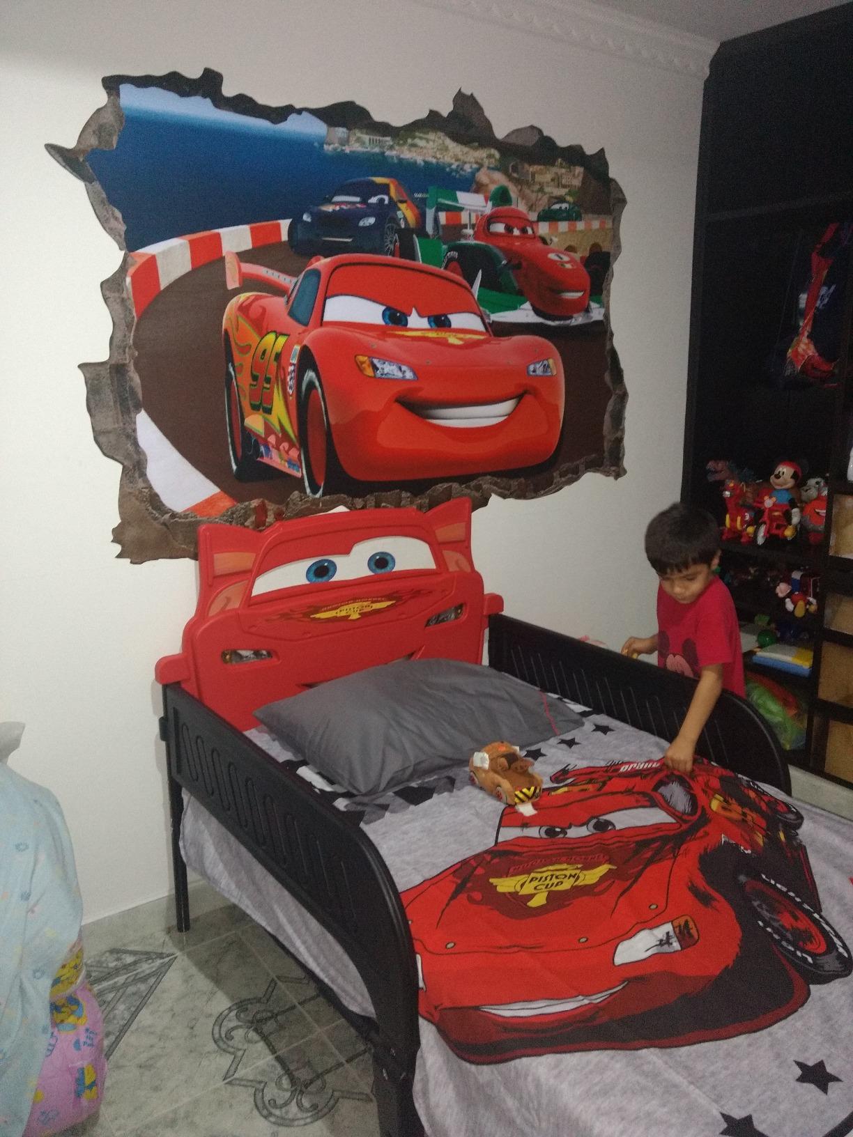 【Furniture】Marvel Spider-Man Plastic 3D-Footboard Twin Bed by Delta Children