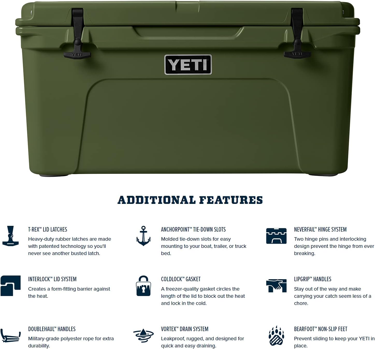 YT Tundra Haul Portable Wheeled 65 Cooler