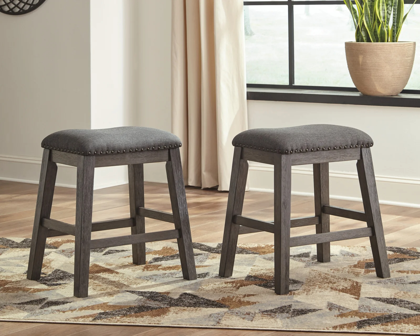 【Furniture】4 - Person Bar Furniture Counter Height Dining Set