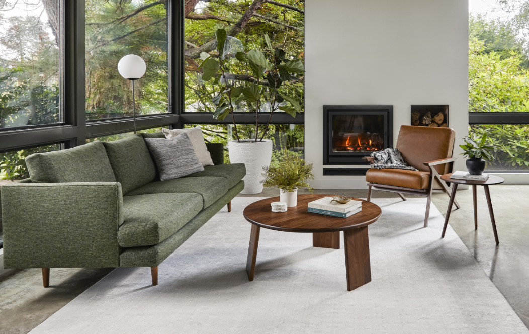 Burrard Forest Green Sofa