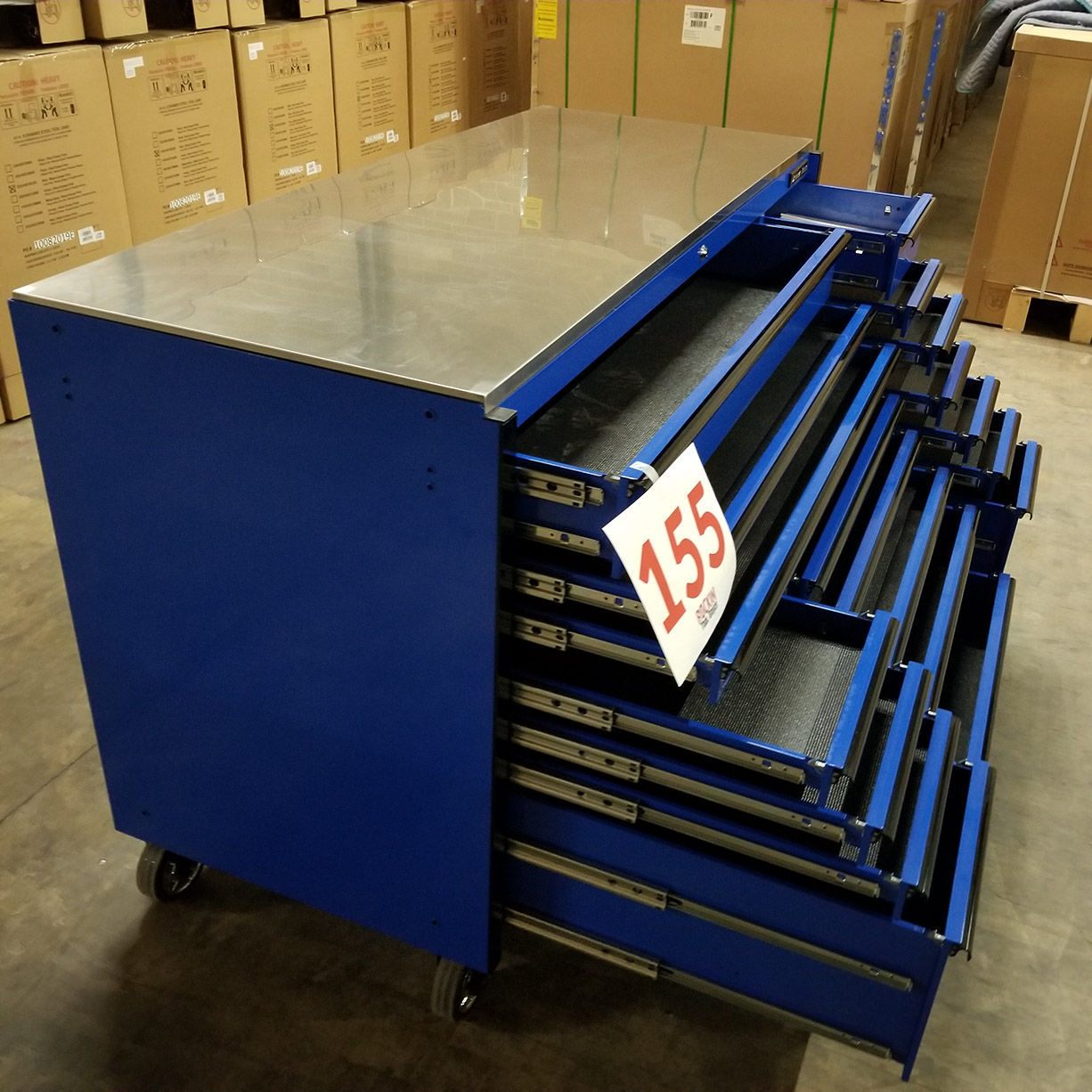 used toolboxScratch & Dent Extreme Tools 72 x 30 19 Drawers Triple Bank Roller Cabinet With Stainless Steel Top C Showroom Demo