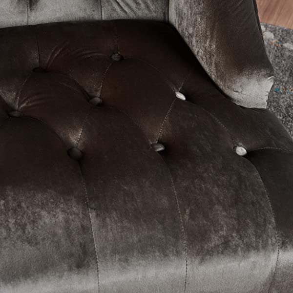 Christopher Knight Home Toddman High-Back Fabric Club Chair, Dark Charcoal