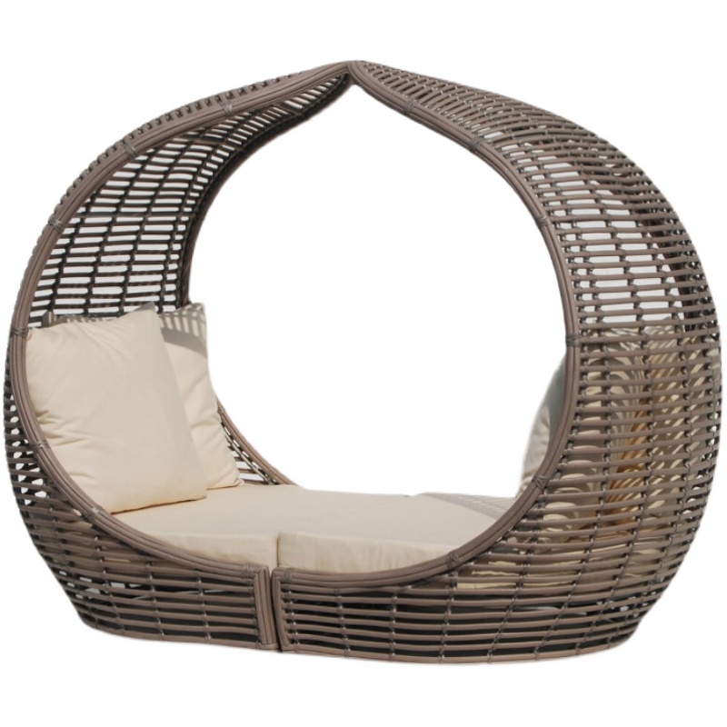 【Home&Garden】Bird's Nest creative casual rattan bird cage sofa chair