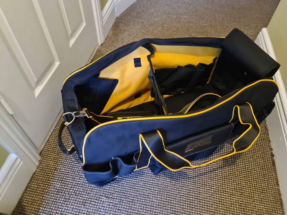 Dewalt tool bag with wheels new.
