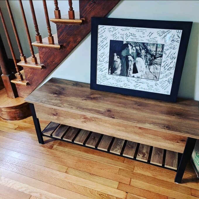 【Furniture】Ochlocknee Flip Top Storage Bench