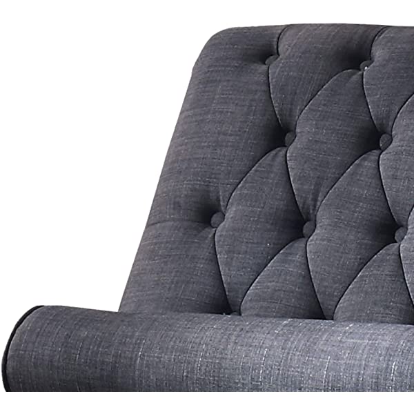 Rosevera Teofila Tufted Chaise Lounge Chair, Standard, Cream