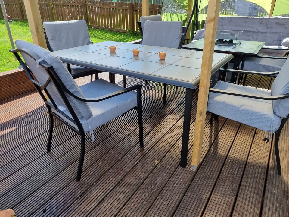 Tile Top Garden Table