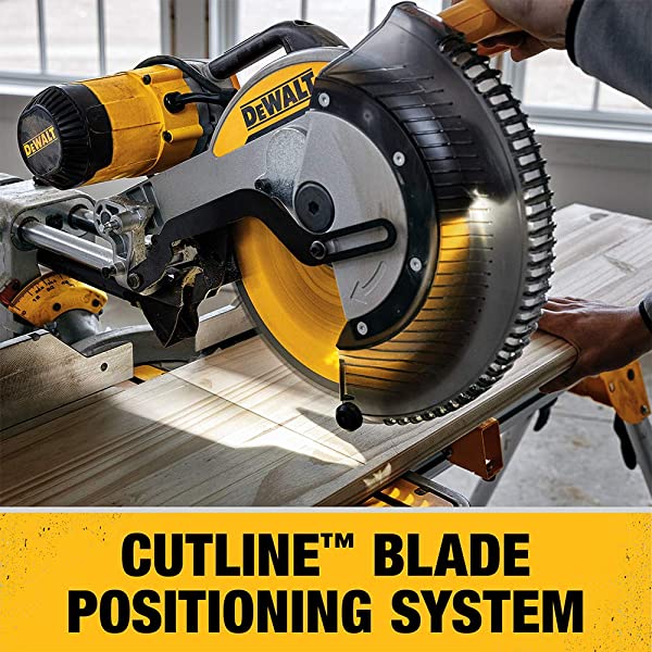 DEWALT 12-Inch Miter Saw, 15-Amp, Single Bevel, Compound (DWS715) 12