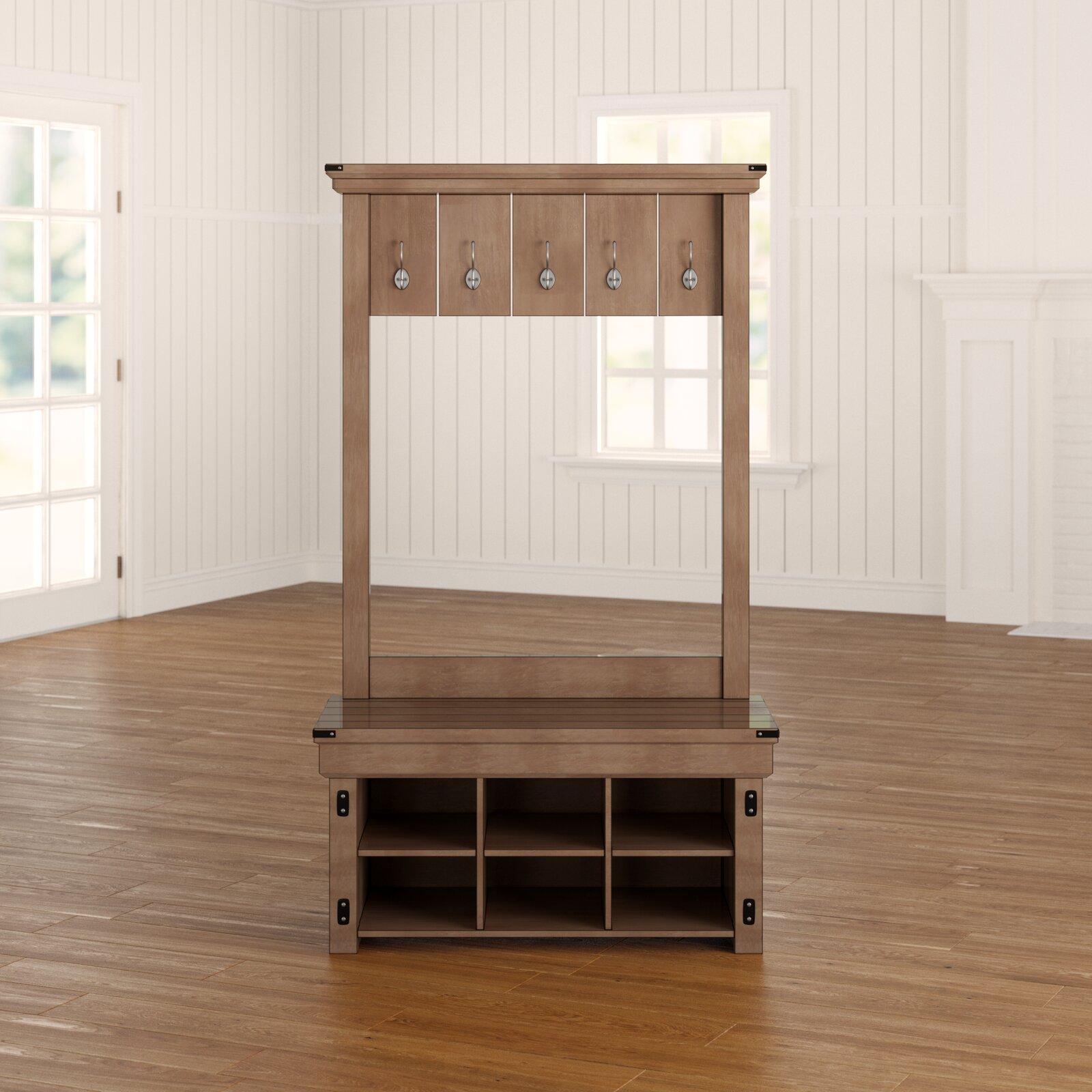 【Furniture】Lauver 40'' Wide Hall Tree with Shoe Storage
