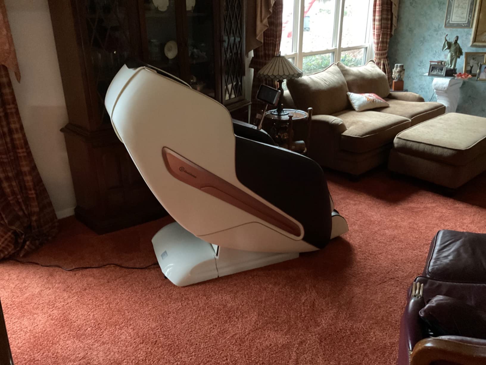 【Furniture】Real Relax Massage Chair, Zero Gravity SL Track Massage Chair, Full Body Shiatsu Massage Recliner