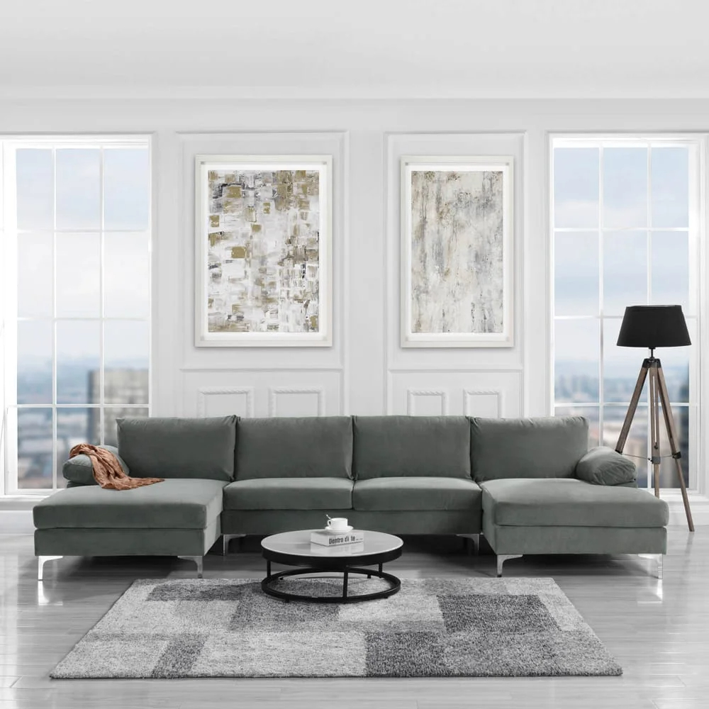 【Furniture】Makai 3 - Piece Upholstered Chaise Sectional