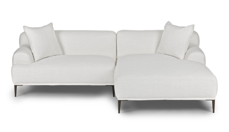 Quartz White Right Sectional