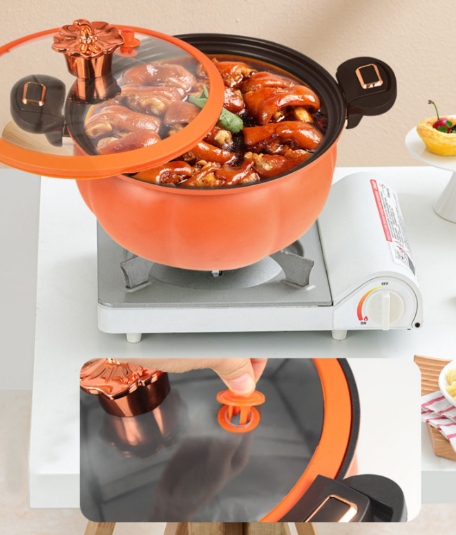 Micro-pressure cooker large-capacity household pumpkin soup pot multi-functional high pressure cooker induction cooker gas universal