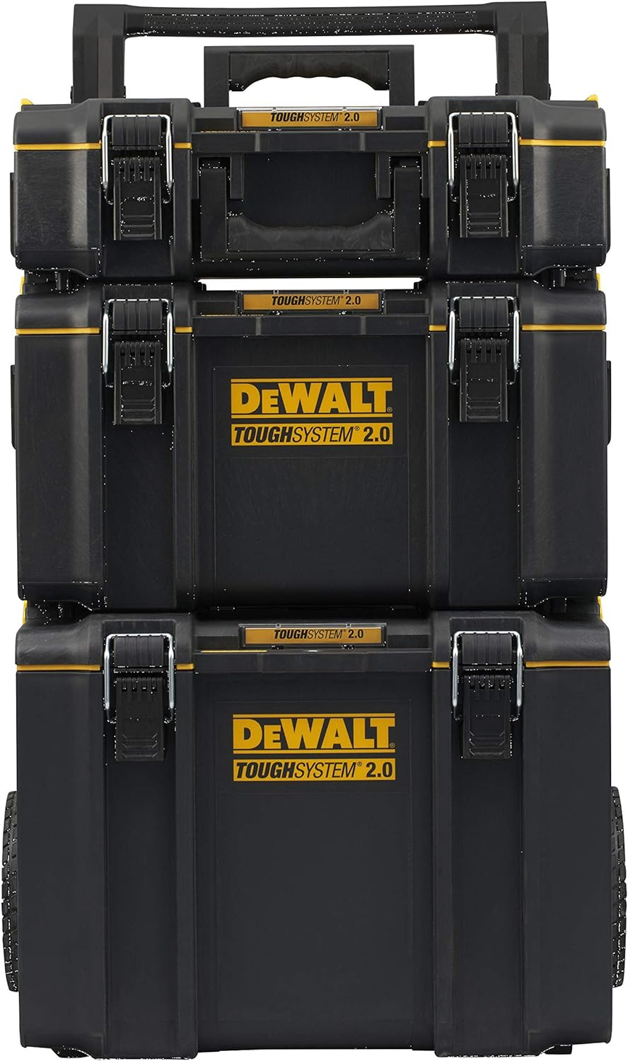 DEWALT TOUGHSYSTEM 2.0 Small Tool Box, TOUGHSYSTEM 2.0 22 in. Large Tool Box and TOUGHSYSTEM 2.0 24 in. Mobile Tool Box