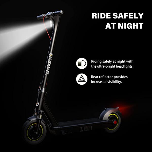 ESKUTE Electric Kick Scooter Commuting Electric Scooter Longe Range, Upgraded Motor Power, Foldable Commuter for Adults All-season, commuting, long range