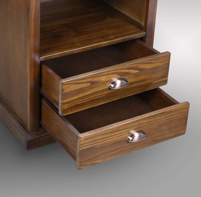 Casual Home Lincoln Nightstand Compartment, Concealment Furniture, Mocha