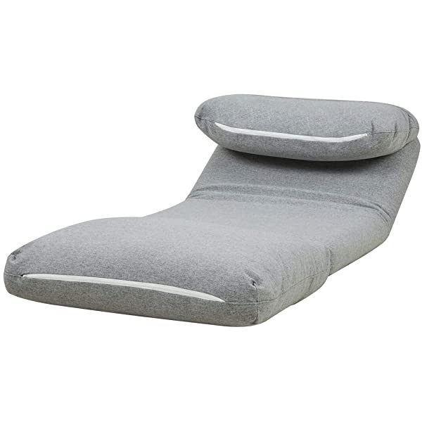 GIA Tri-Fold Sofa Bed, With Pillow, Yellow Yellow With Legs
