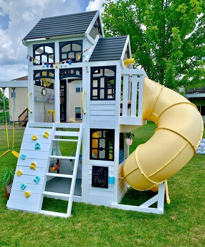 Children's slide on poles, complete set, free shipping