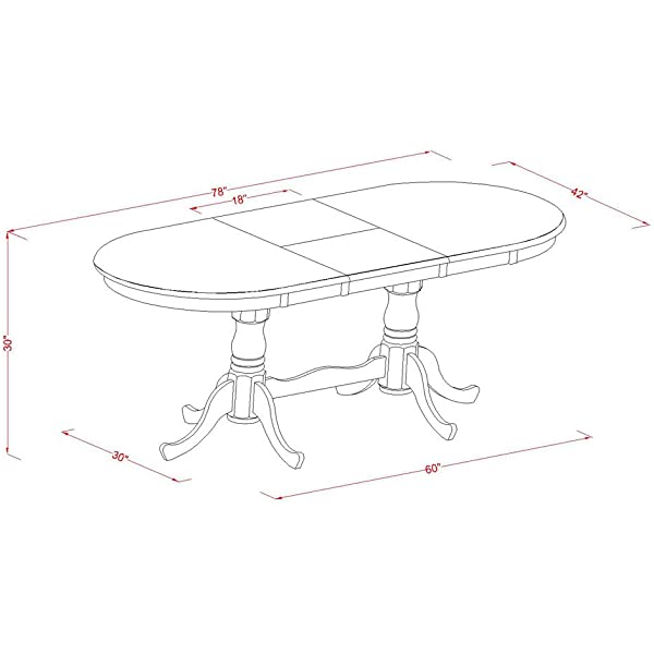 5 PC Dining room set-Dining Table with 4 Wooden Dining Chairs PLNI5-BCH-C