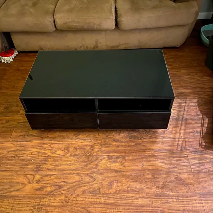 【Furniture】Gastelum Block Coffee Table with Storage