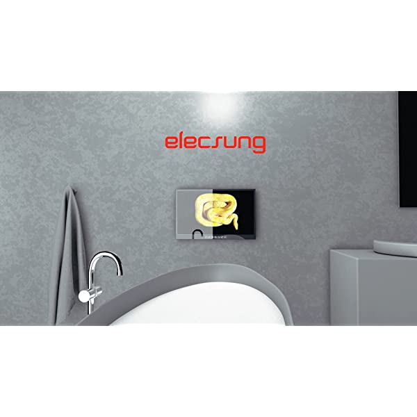Elecsung 22 inch Bathroom TV Luxury Smart Mirror TV IP66 Waterproof Full HD HDTV(ATSC) Tuner Wi-fi & Bluetooth (22'' (Touch Keys), Mirror) 22'' (Touch Keys) Mirror