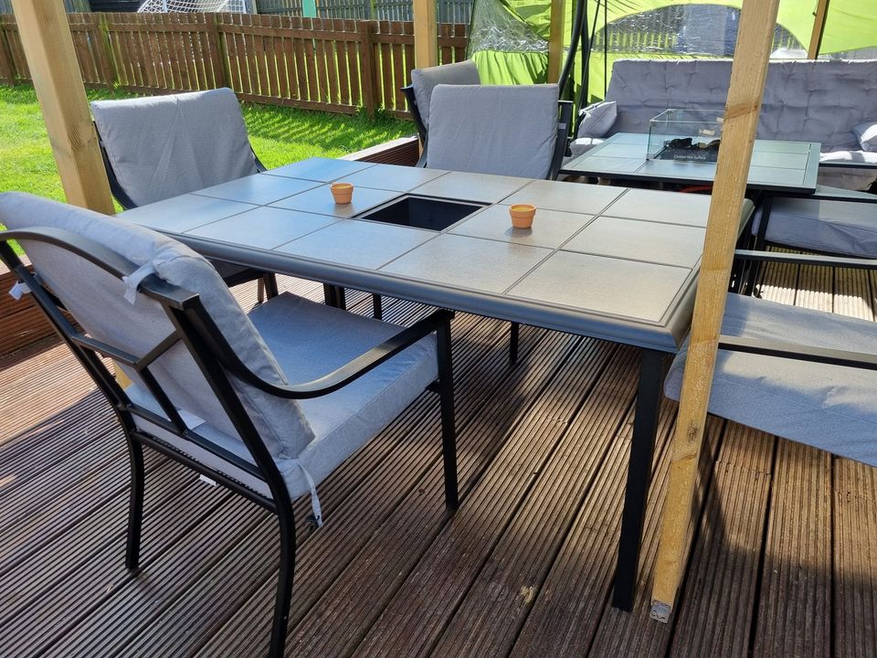 Tile Top Garden Table