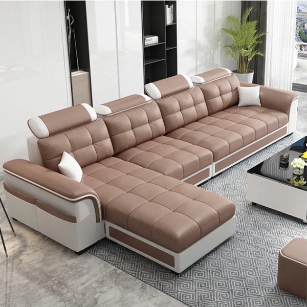 Fabric sofa size apartment simple modern technology fabric sofa package combination