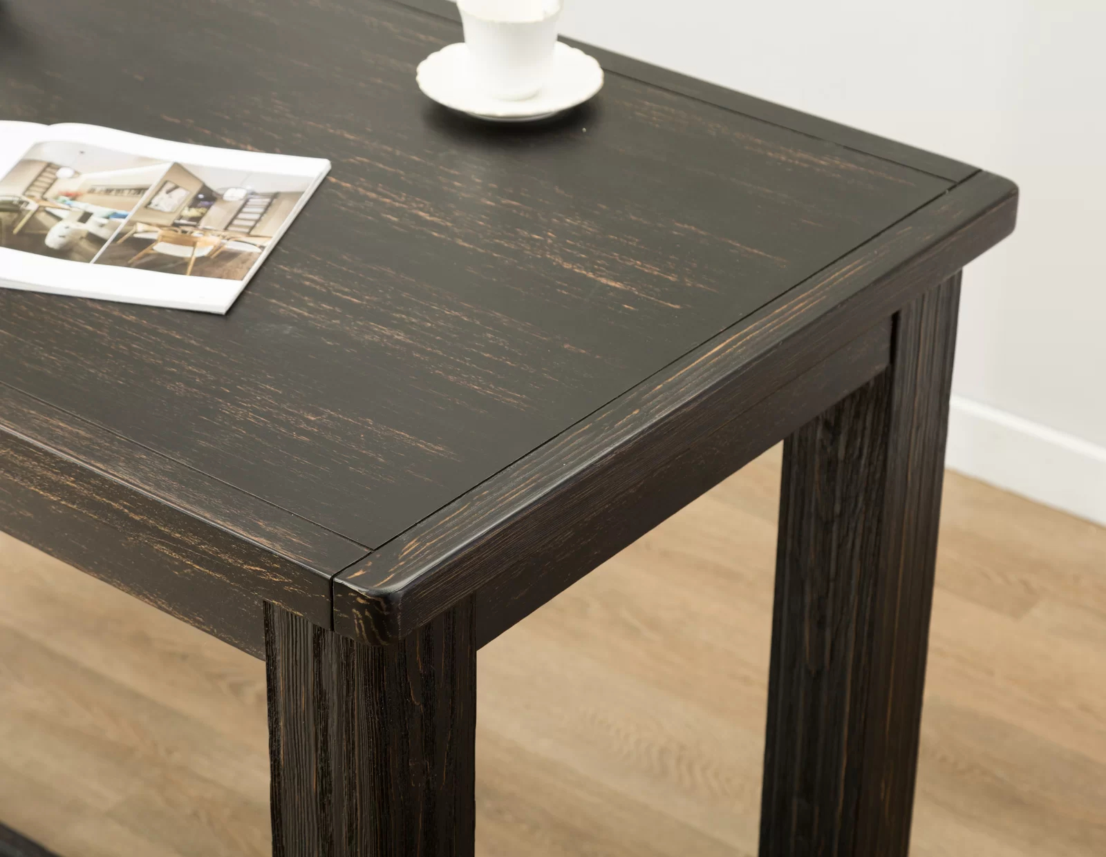 【Furniture】Bamey 6 - Person Bar Height Solid Wood Dining Set