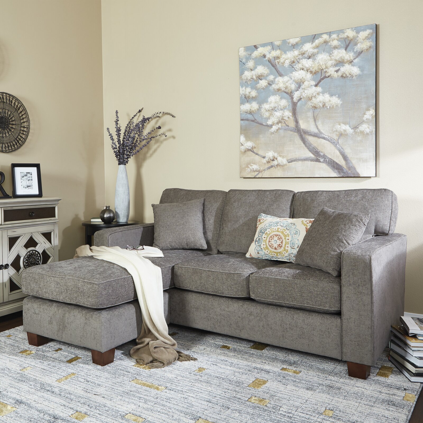 【Furniture】Kehlani 2 - Piece Upholstered Chaise Sectional