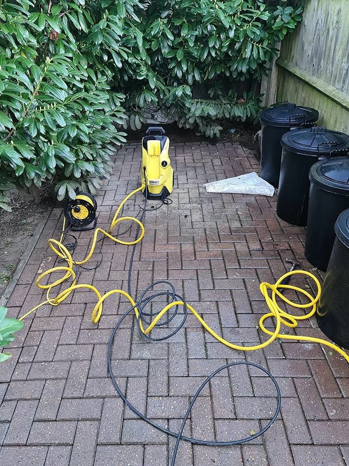 Domestic pressure washer M167-Kärcher K 4 Power Control with stand for indoor application