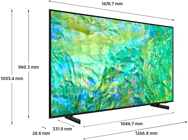 CU8000 4K UHD Smart TV (2023) - Crystal TV With Alexa Built-In & Gaming Hub, Dynamic Crystal Colour, Object Tracking Sound & HDR Powered By HDR10+, Video Call Apps [Energy Class G]