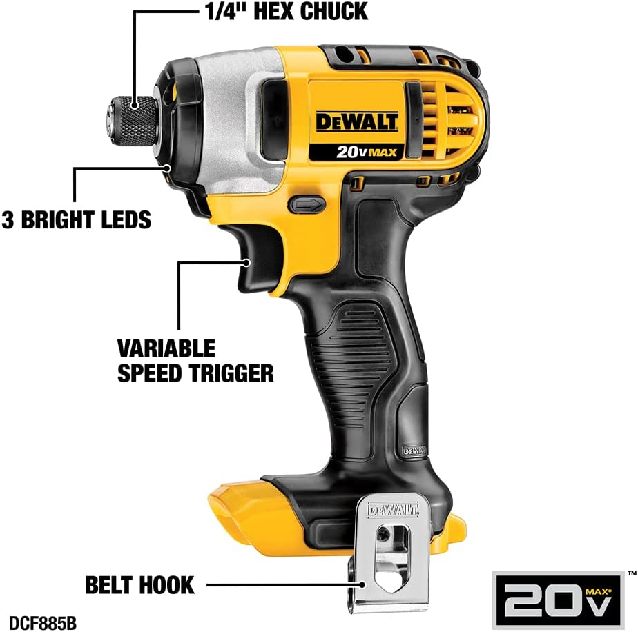 DEWALT 20V MAX Power Tool Combo Kit, 10-Tool Cordless Power Tool Set with 2 Batteries and Charger (DCK1020D2)
