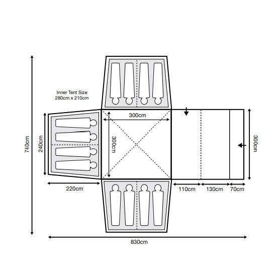 Outdoor Revolution Airedale 12 Tent
