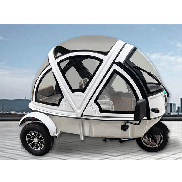 Electric vehicle tricycle fully enclosed transfer baby with shed adult folding semi-enclosed tricycle