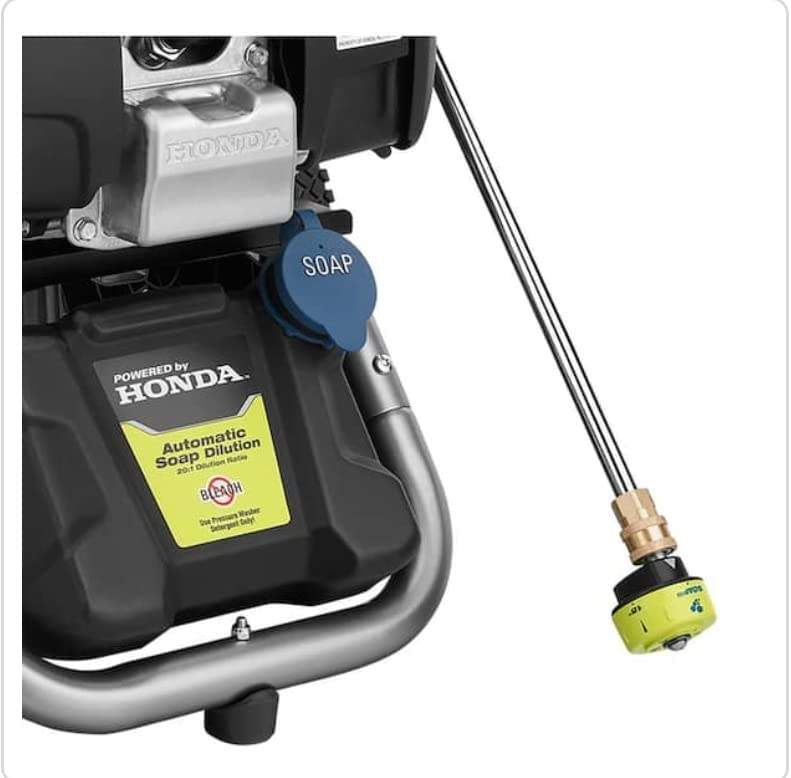 3100 PSI 2.3 GPM Cold Water Gas Pressure Washer with Honda GCV167 Engine
