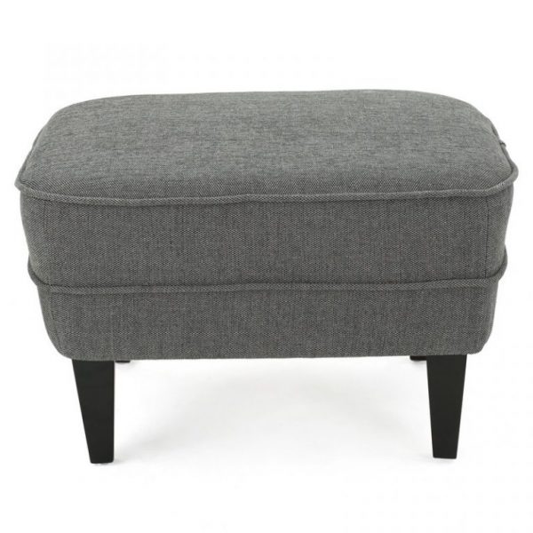 Heywood 32.5” Wide Tufted Armchair and Ottoman