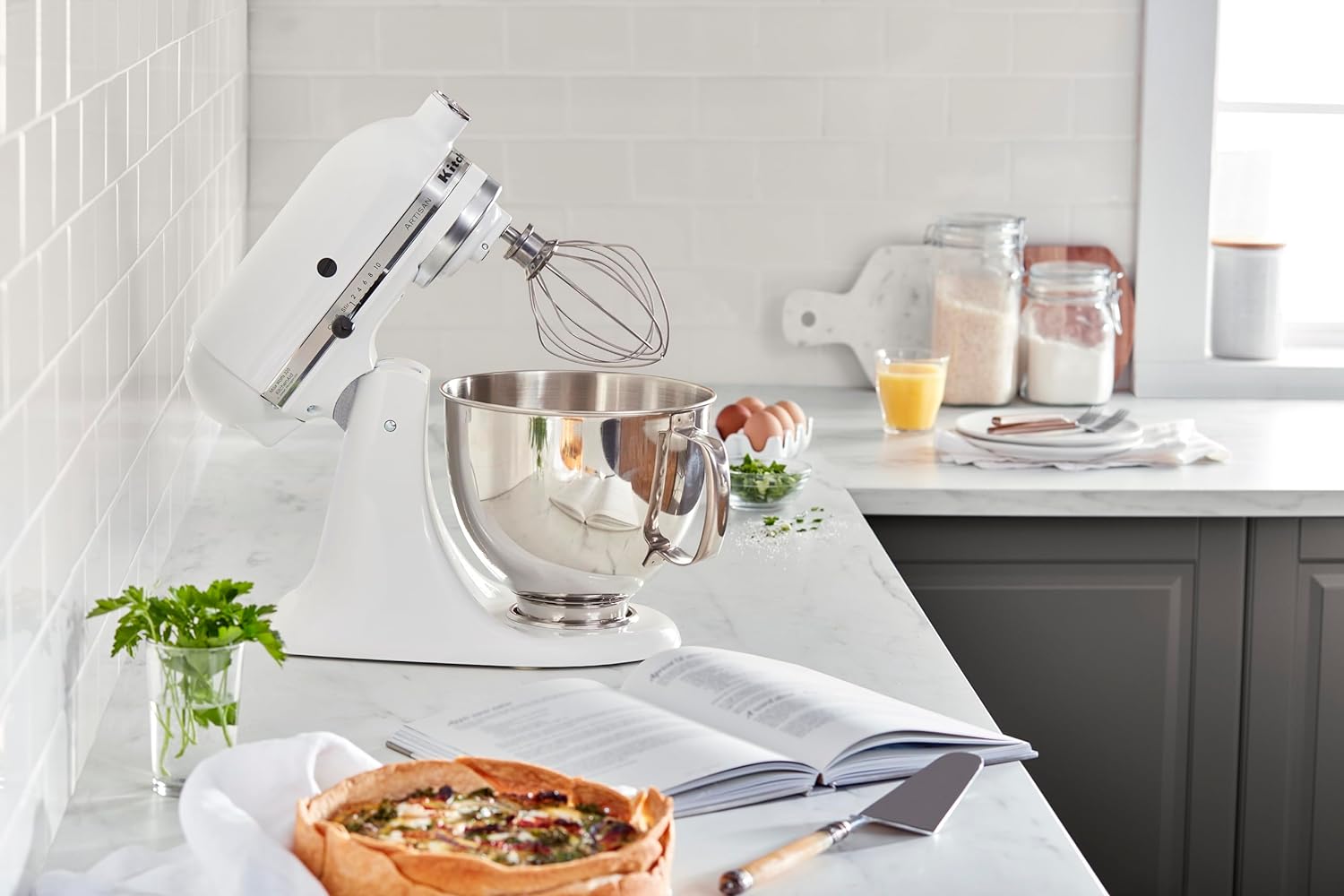KitchenAid Artisan Series 5-Quart Tilt-Head Stand Mixer - KSM150PS, Milkshake