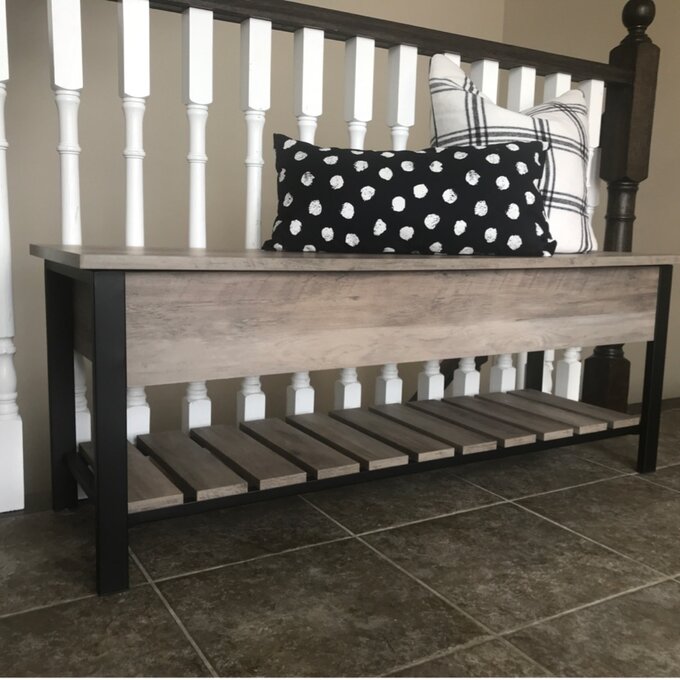 【Furniture】Ochlocknee Flip Top Storage Bench