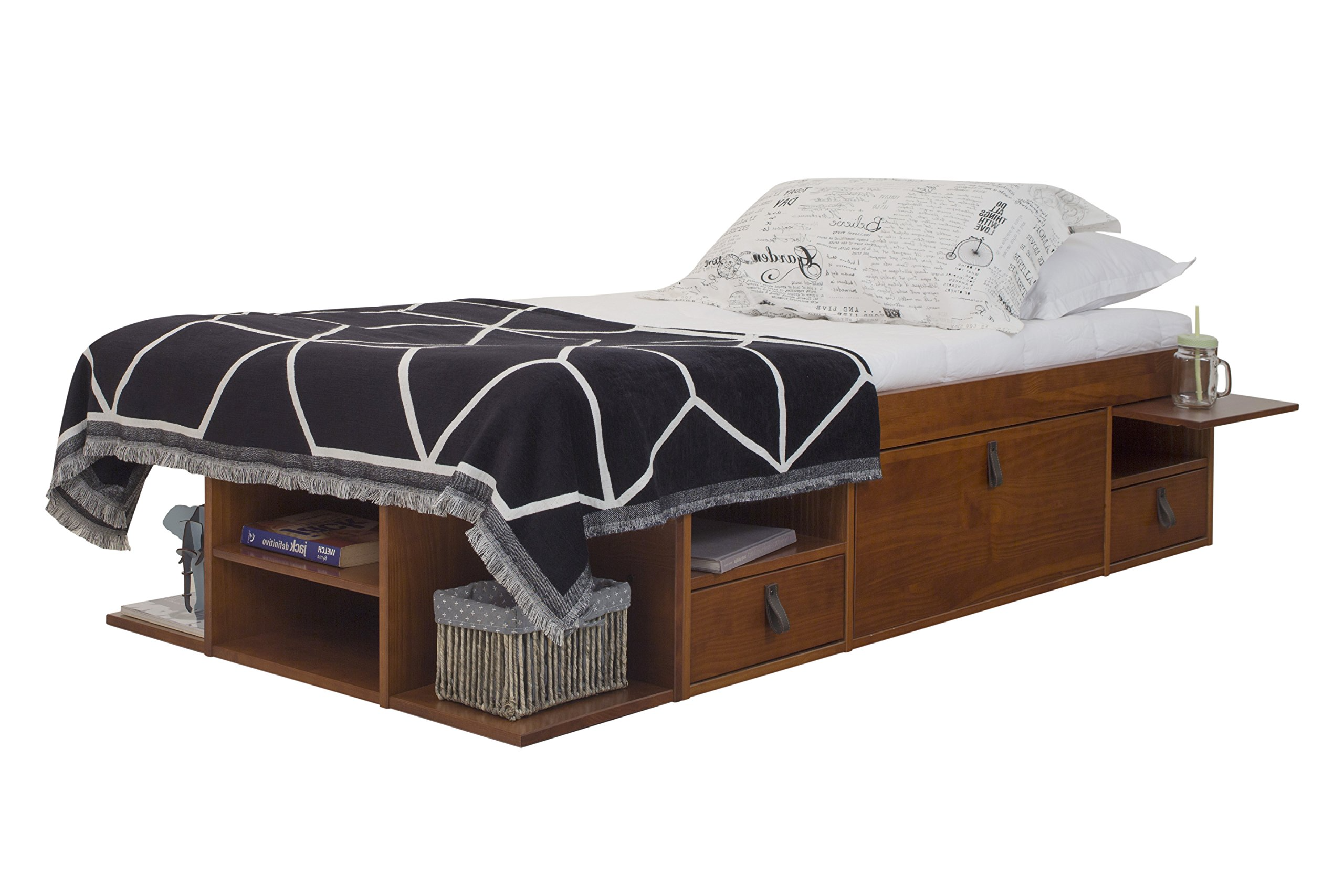 【Furniture】Bali Storage Platform Bed with Drawers