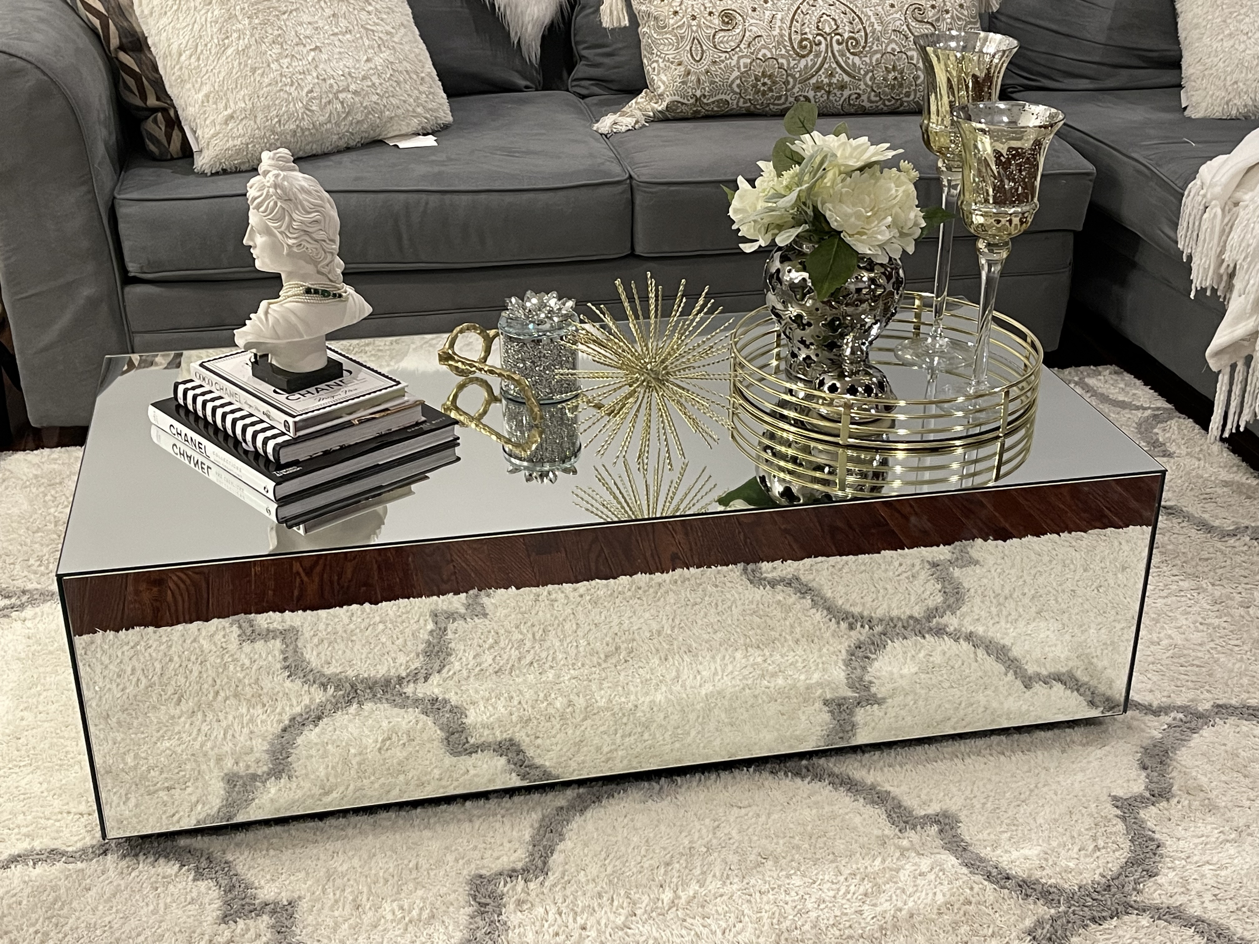 【Furniture】All Glass Coffee Table/Center Table