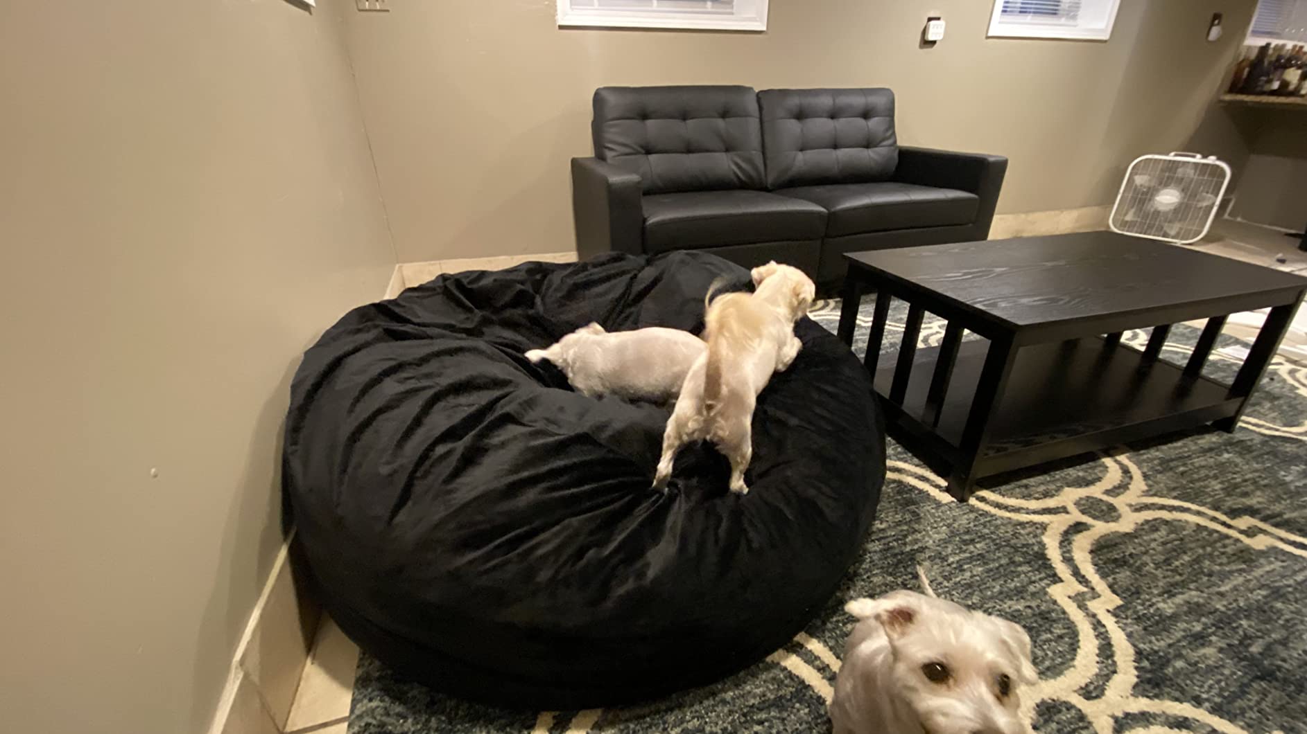 【Furniture】Giant 5' Memory Foam Furniture Bean Bag - Big Sofa with Soft Micro Fiber Cover