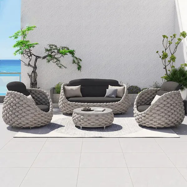【Furniture】Clearance Sale-4- Pieces Textilene Rope
