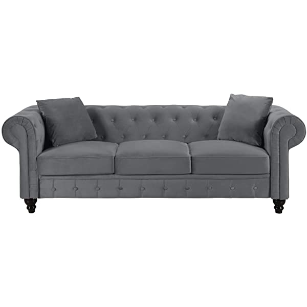 Divano Roma Classic Sofas, Large, Grey