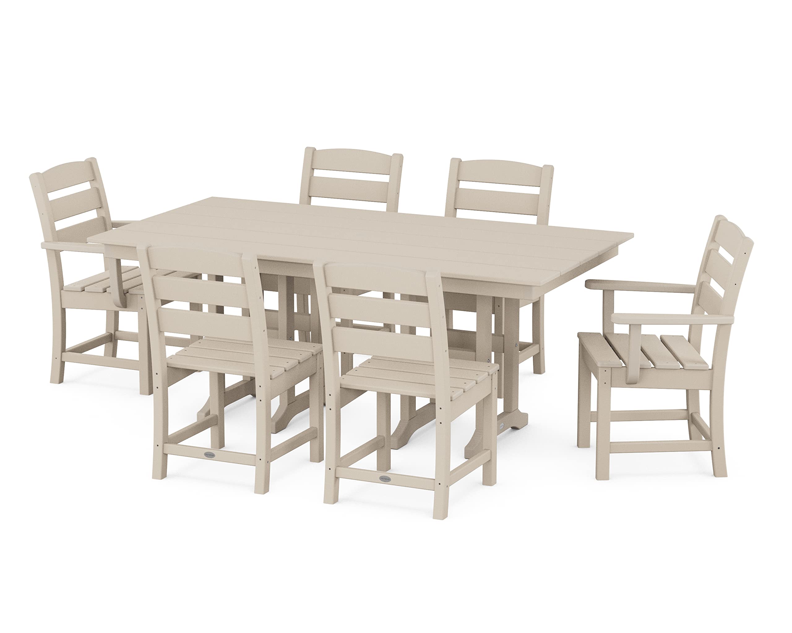 【Furniture】7-Piece Lakeside Dining Set, Multi-Colour