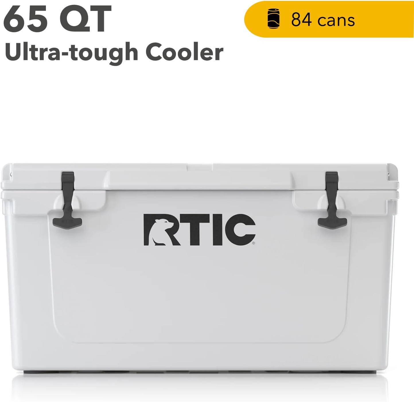 RTIC 45、65、85、110 QT Ultra-Tough Cooler Hard Insulated Portable Ice Chest Box for Beach, Drink, Beverage, Camping, Picnic, Fishing, Boat, Barbecue
