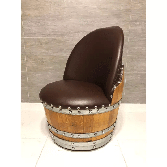 4-Chair Half-Barrel Lounge Set