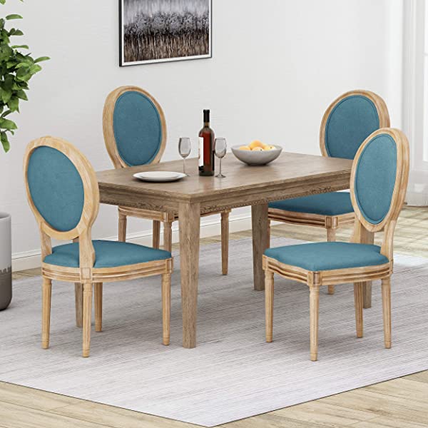 Christopher Knight Home Phinnaeus Beige Fabric Dining Chair (Set of 2), 2-Pcs Set Beige 2-Pcs Set