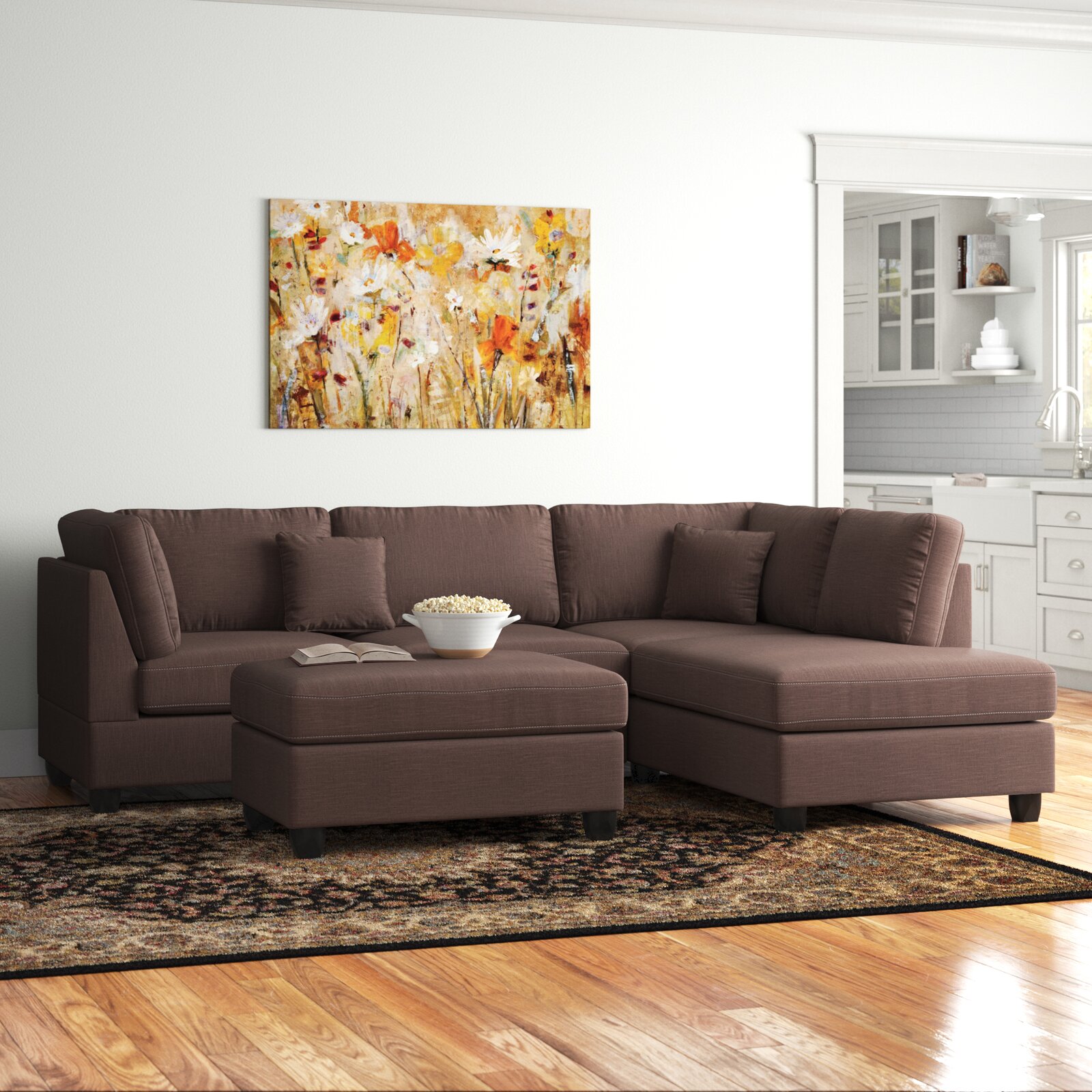 【Furniture】Hemphill 3 - Piece Upholstered Chaise Sectional