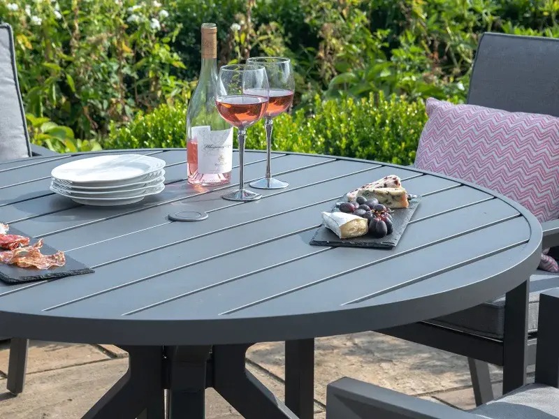 【Home&Garden】Maze Rattan New York 8 Seat Oval Dining Set